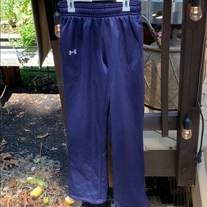 navy blue under armor storm sweatpants